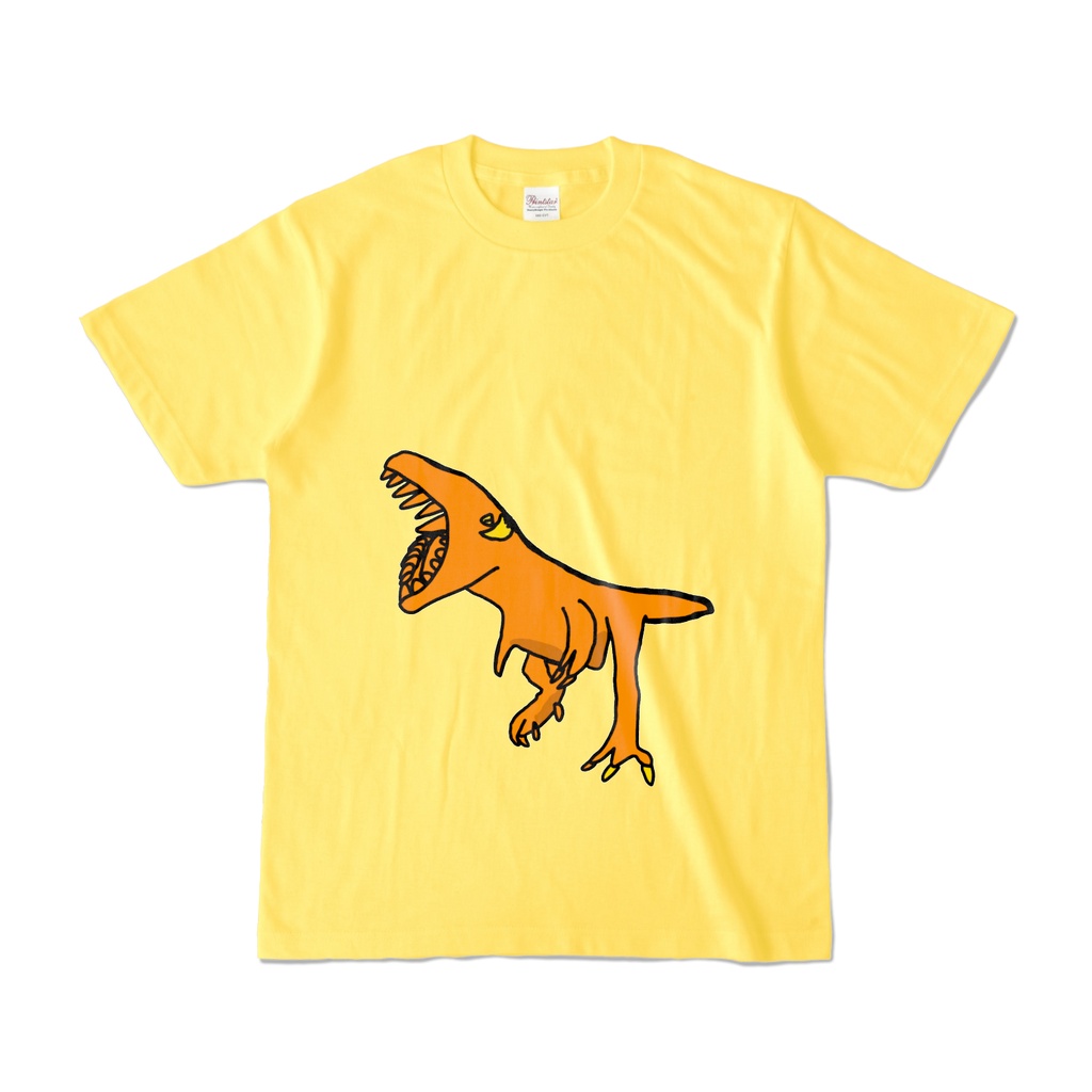 かわいい恐竜　カラーTシャツ
