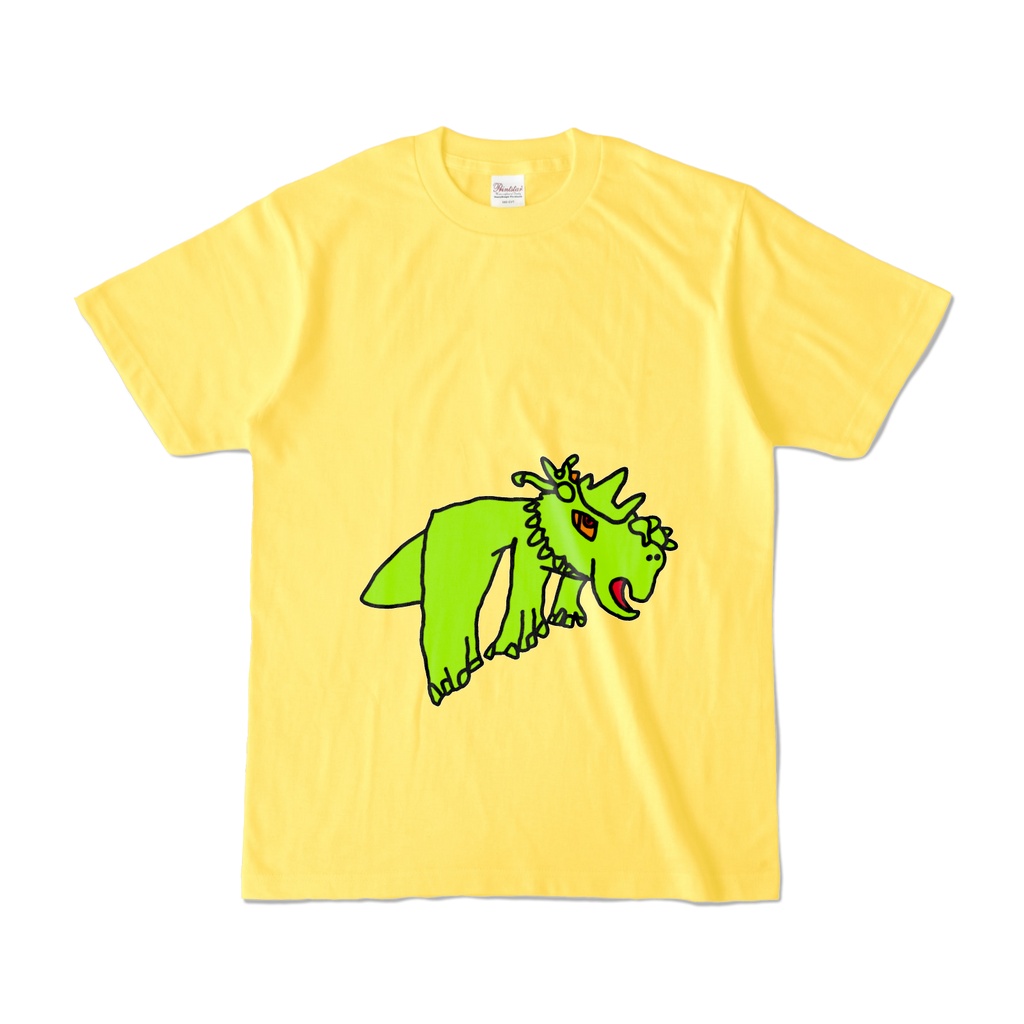 かわいい恐竜　カラーTシャツ