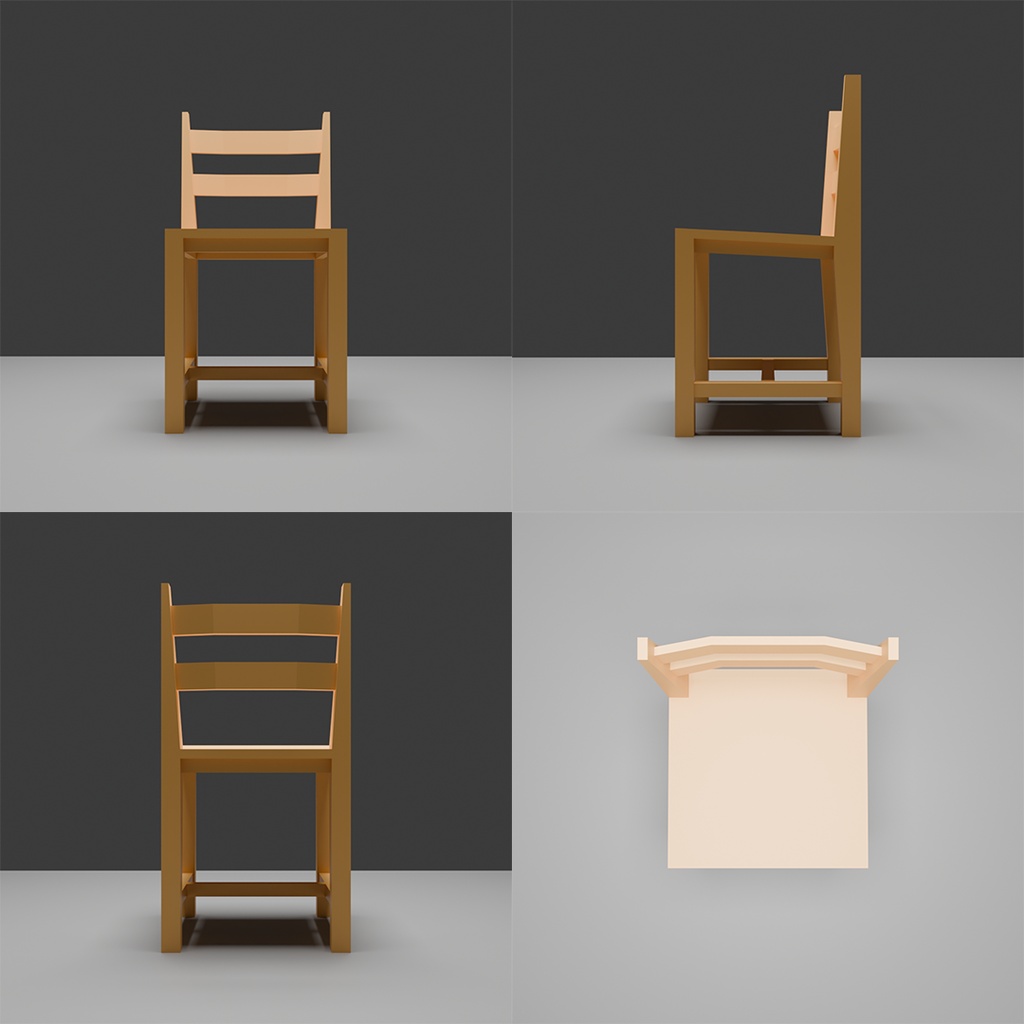 【3D】椅子セット