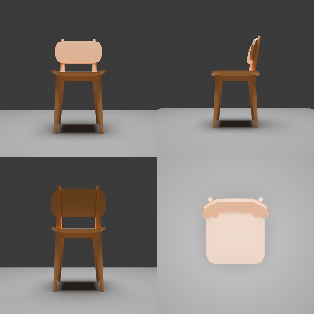 【3D】椅子セット