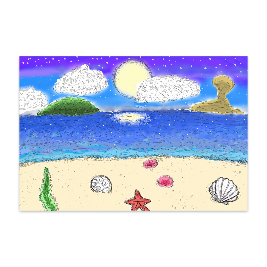 夜の海
