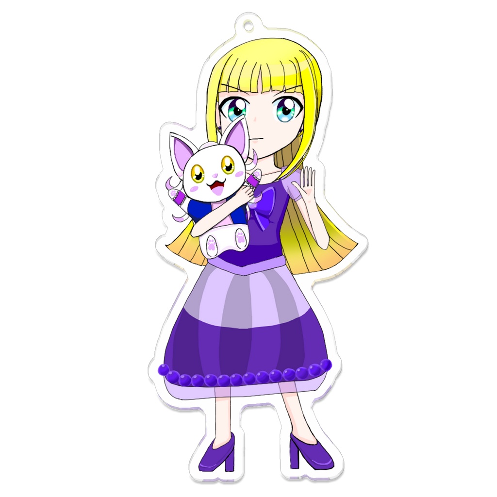 大魔法クイーンバトル葡萄とアイのアクリルキーホルダー