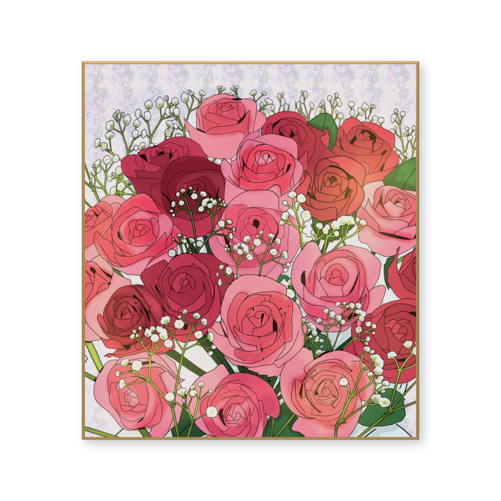 薔薇の花束 紫バージョン