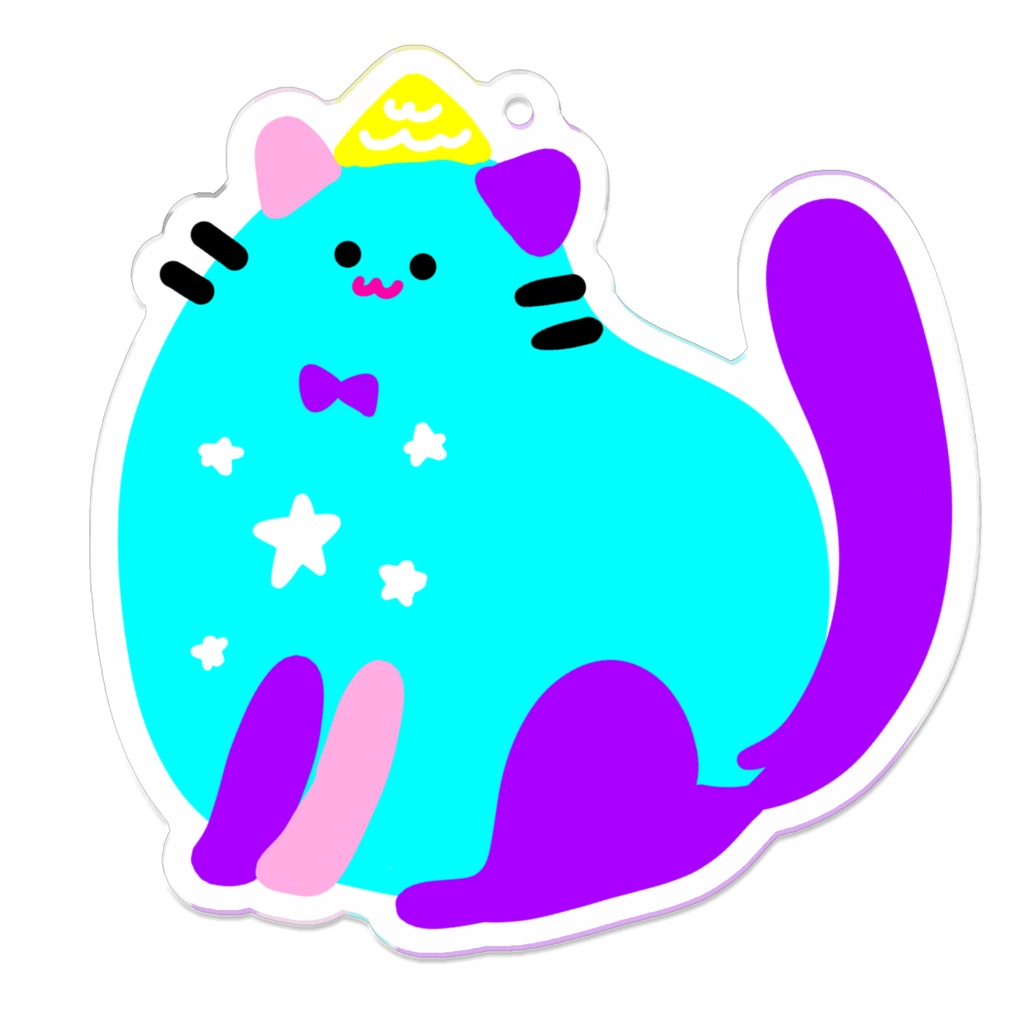 カラフルなねこ