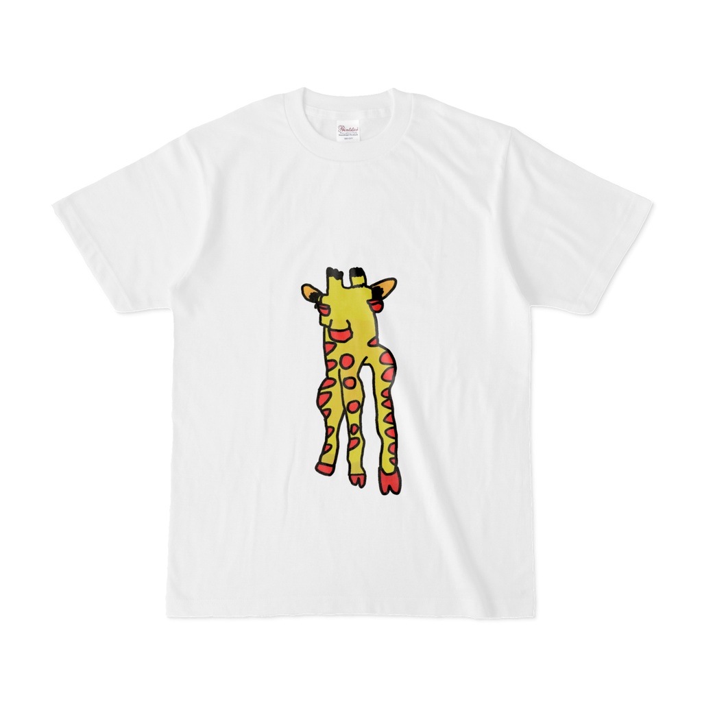 かわいいキリン Tシャツ