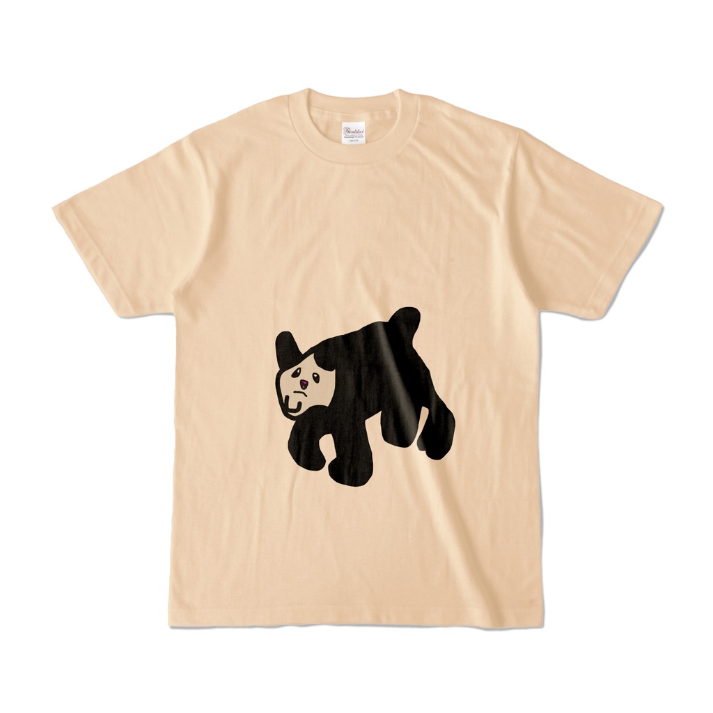 かわいいパンダ カラーTシャツ