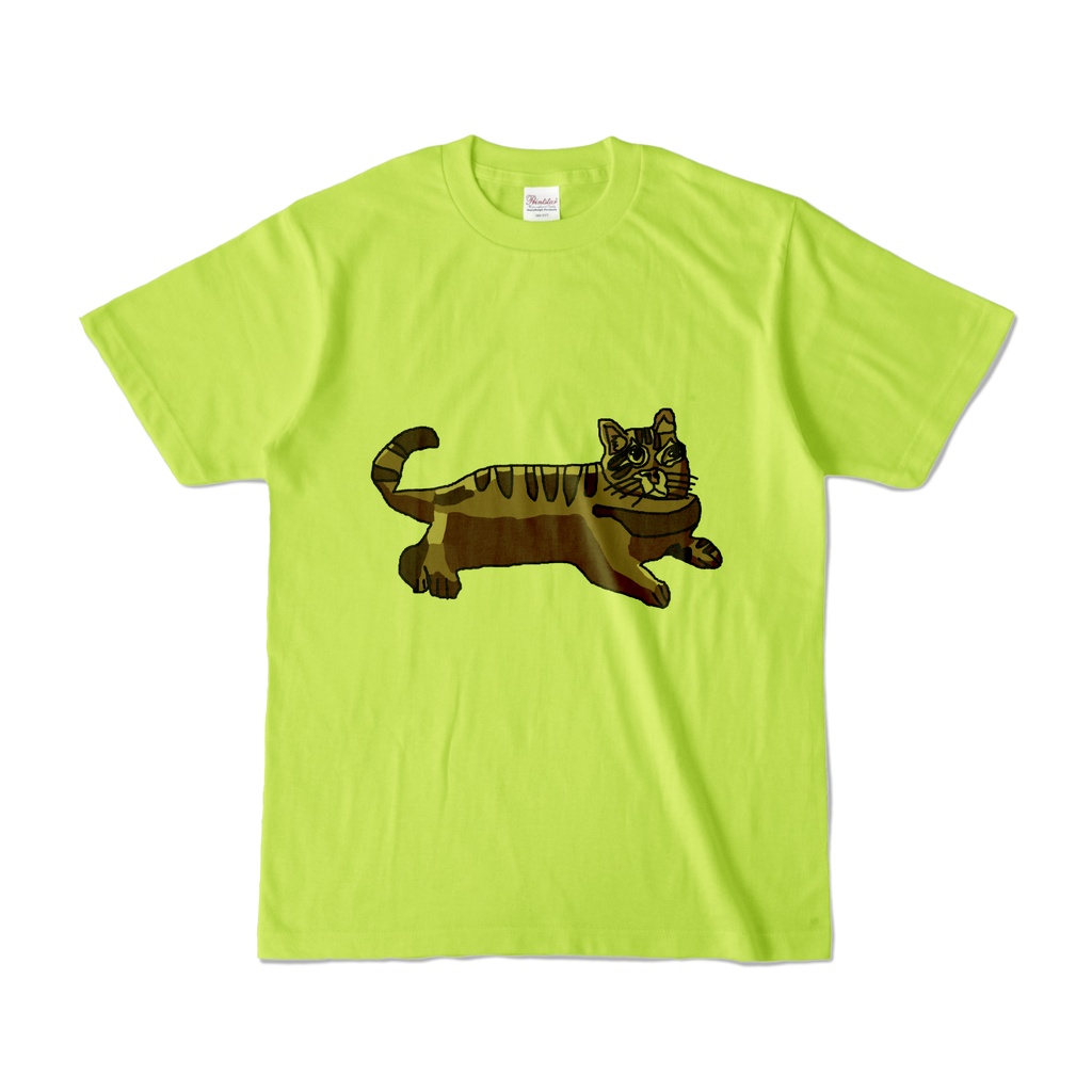 かわいいネコ　カラーＴシャツ
