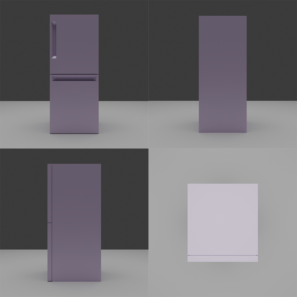 【3D】冷蔵庫セット
