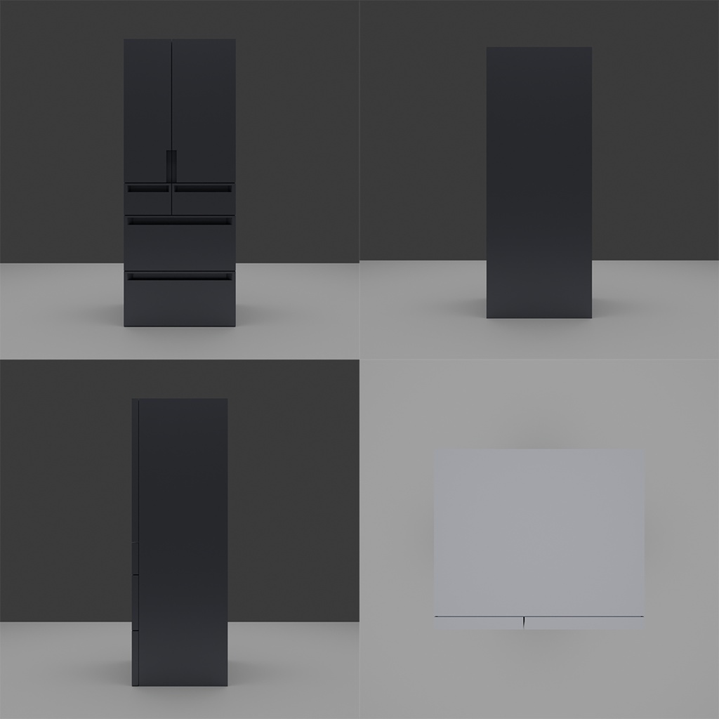 【3D】冷蔵庫セット