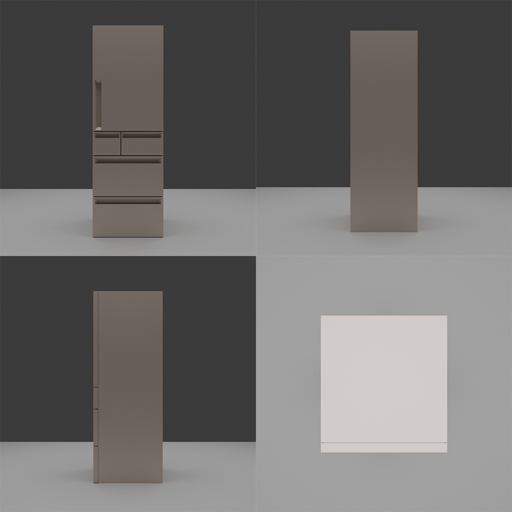 【3D】冷蔵庫セット