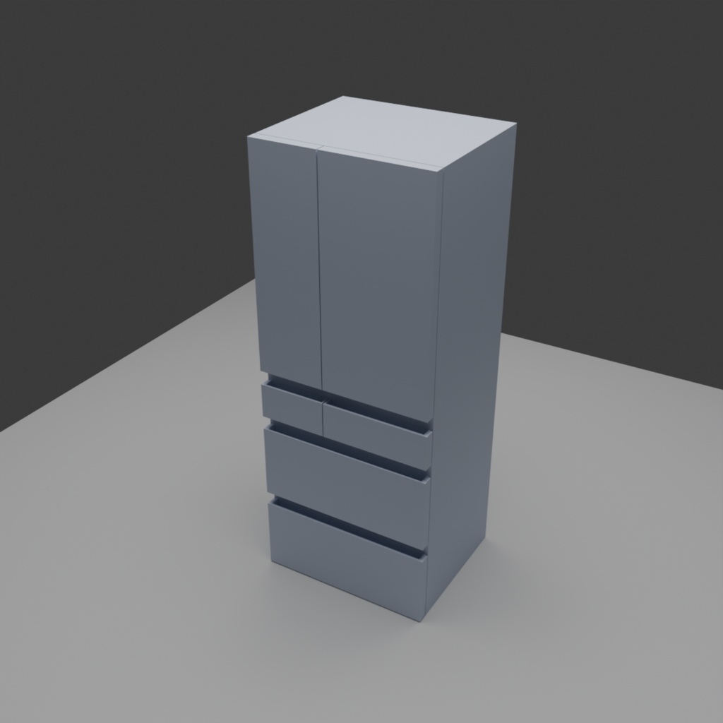 【3D】冷蔵庫セット