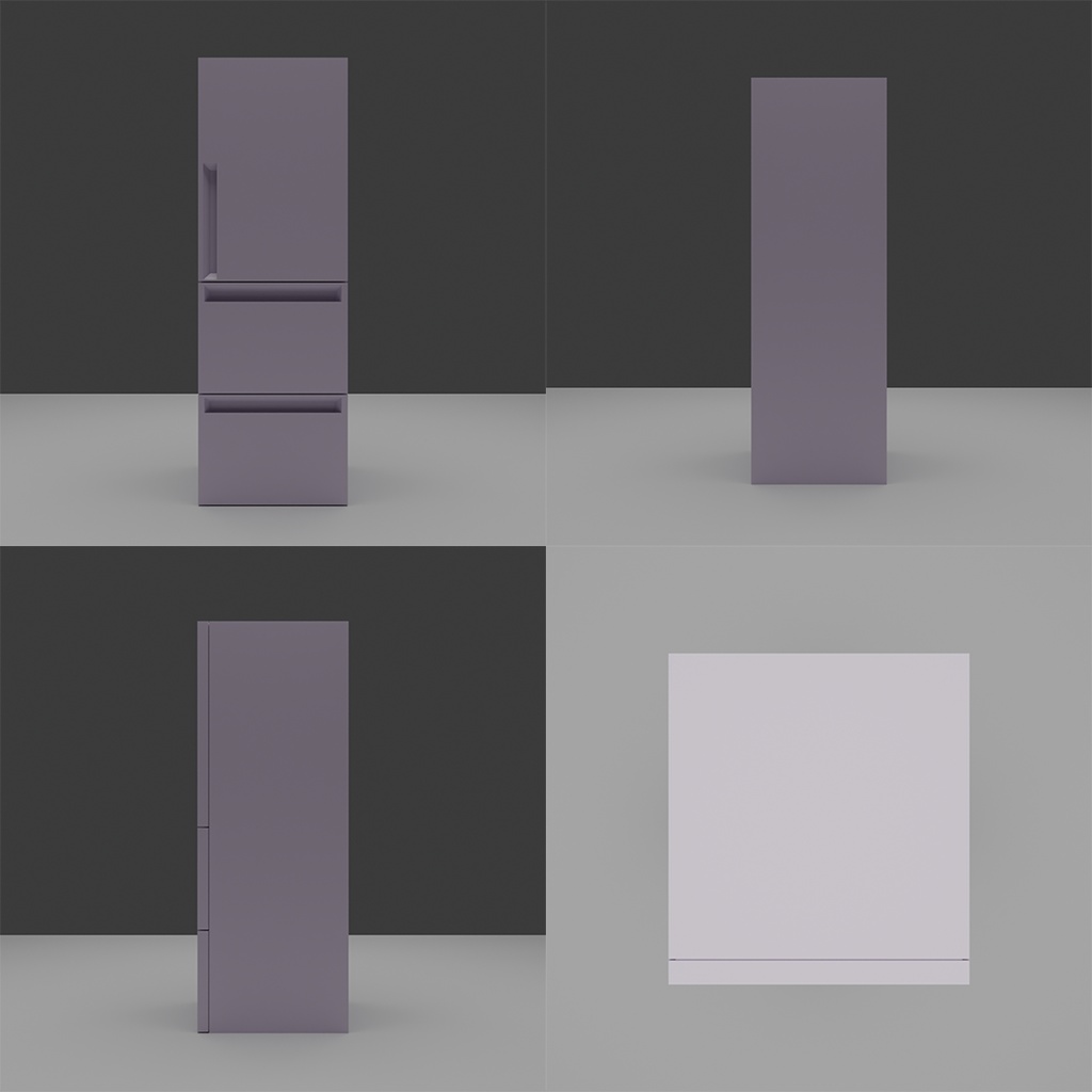【3D】冷蔵庫セット