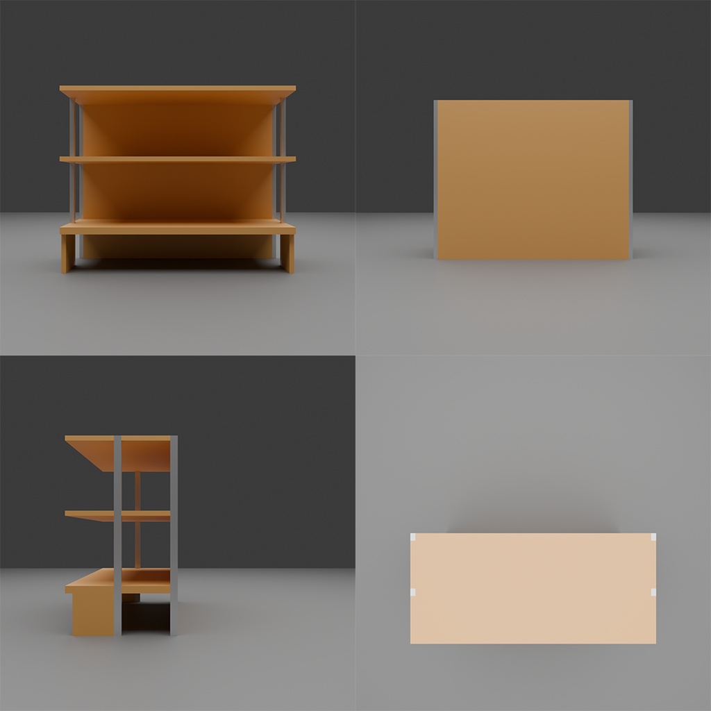 【3D】商品棚セット