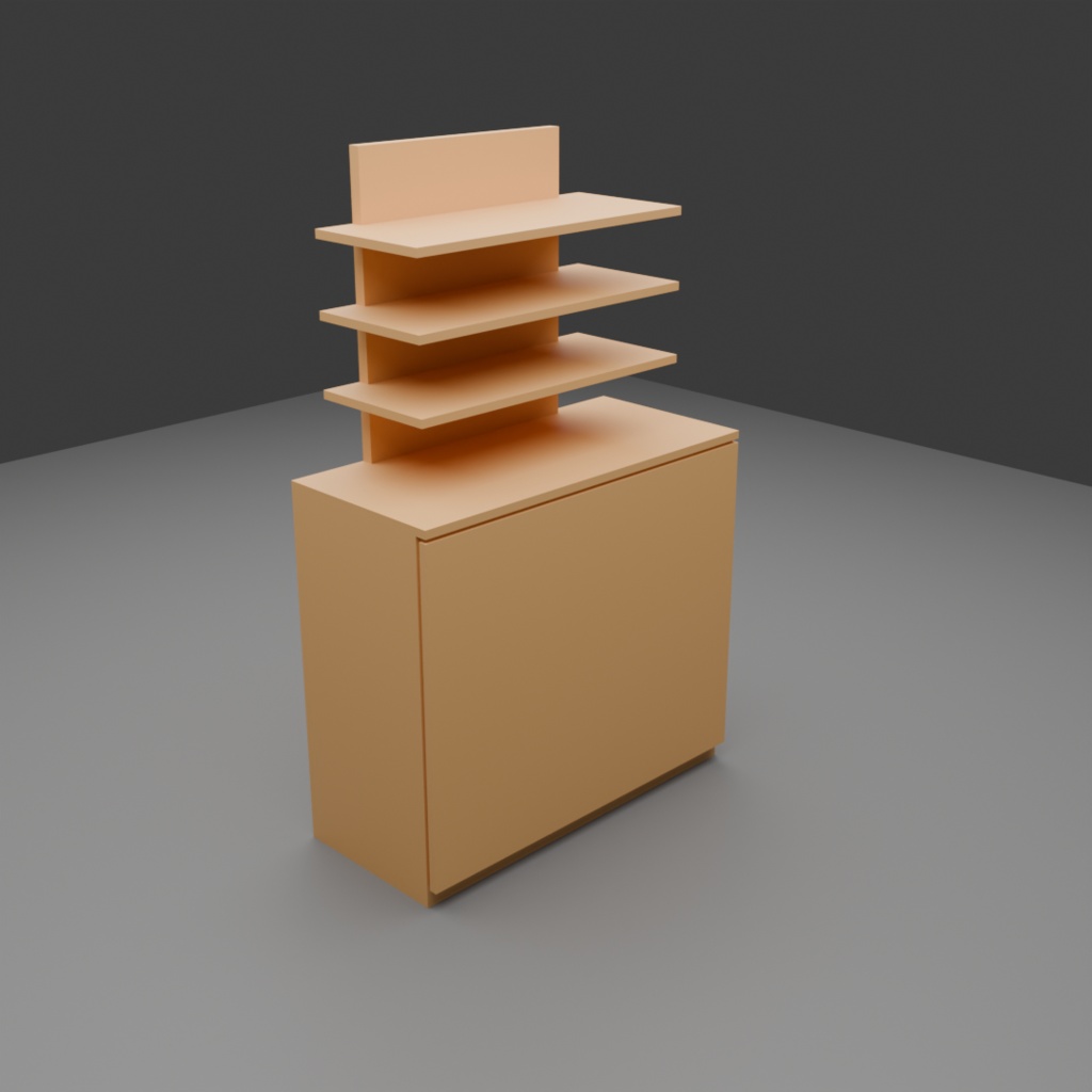 【3D】商品棚セット