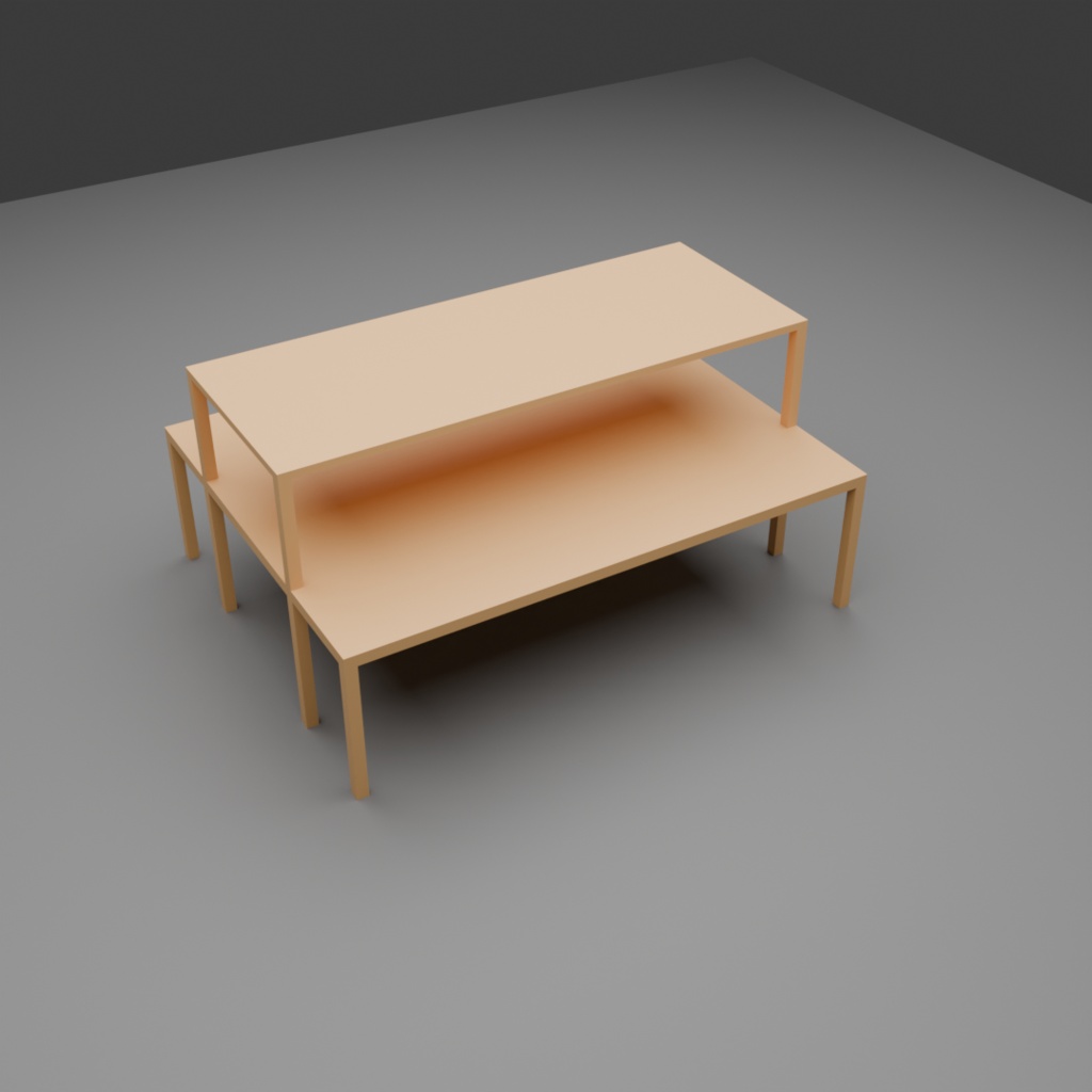【3D】商品棚セット