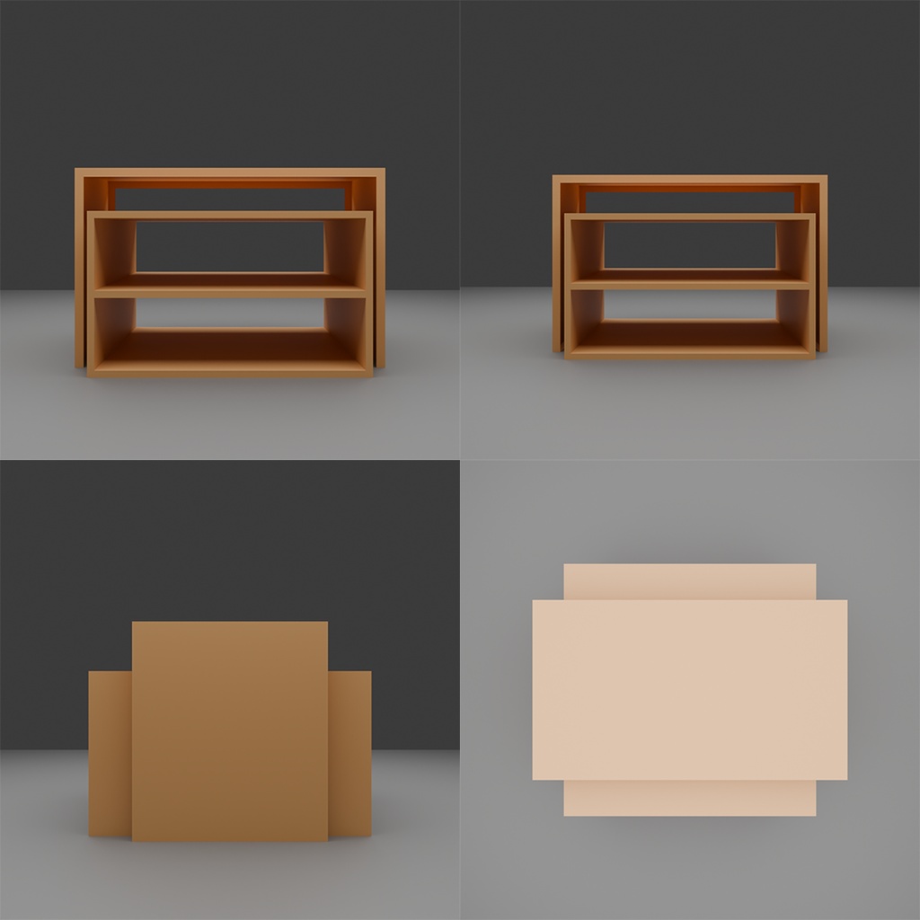 【3D】商品棚セット