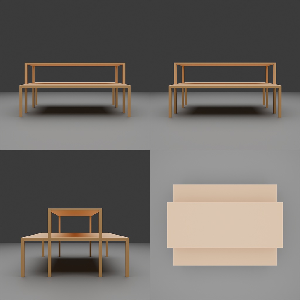 【3D】商品棚セット