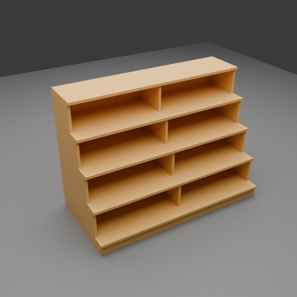 【3D】商品棚セット