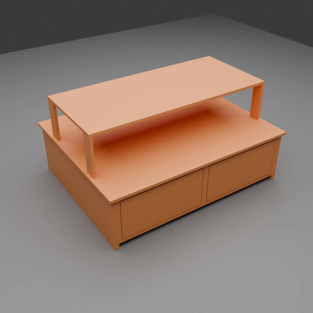 【3D】商品棚セット