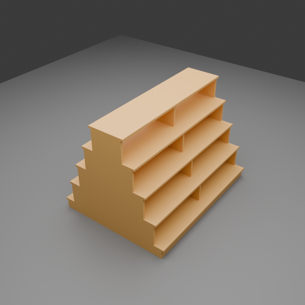 【3D】商品棚セット