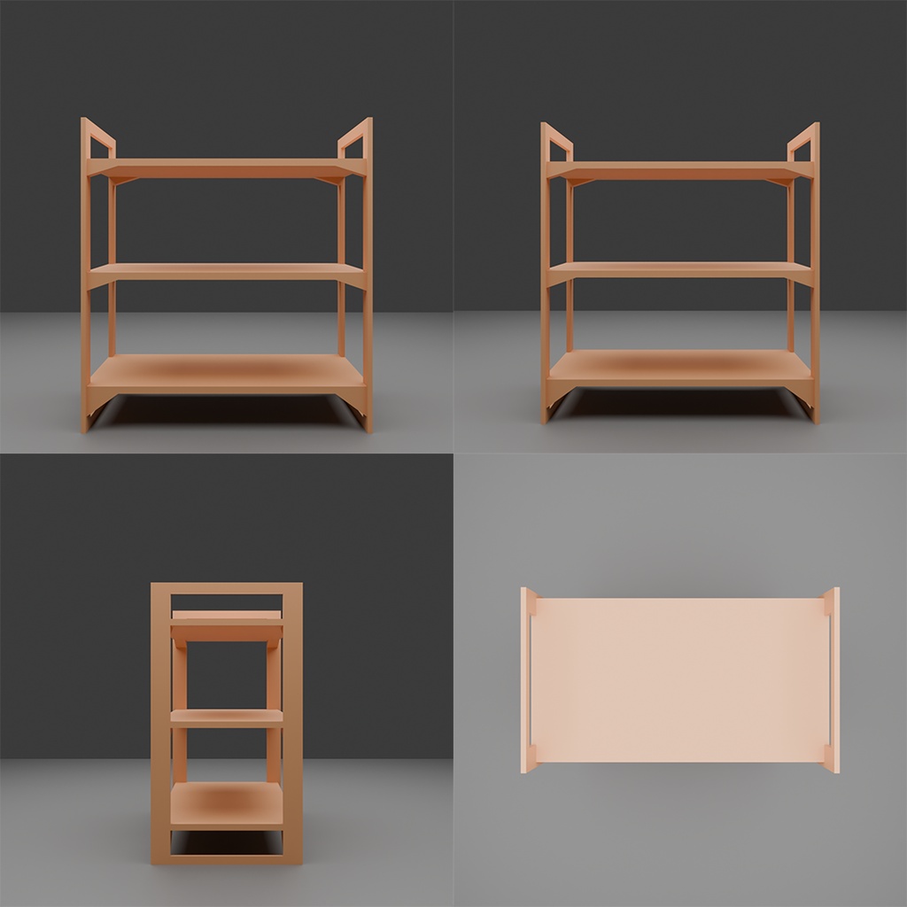 【3D】商品棚セット