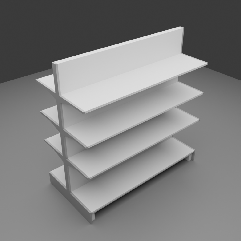 【3D】商品棚セット