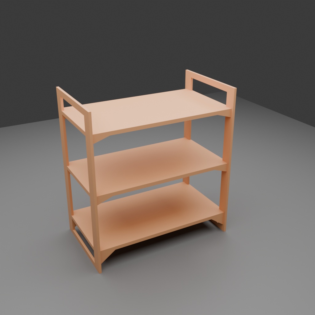 【3D】商品棚セット