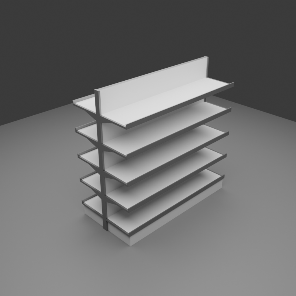 【3D】商品棚セット
