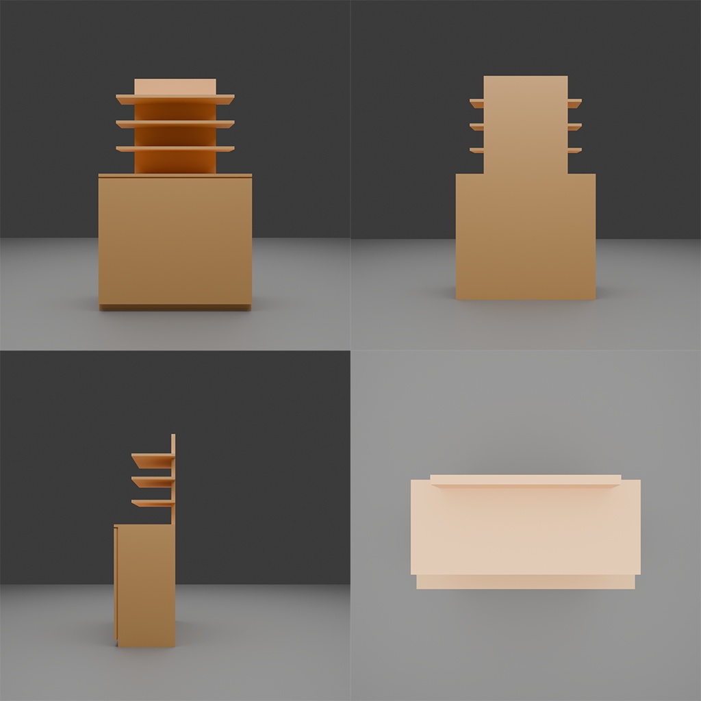 【3D】商品棚セット