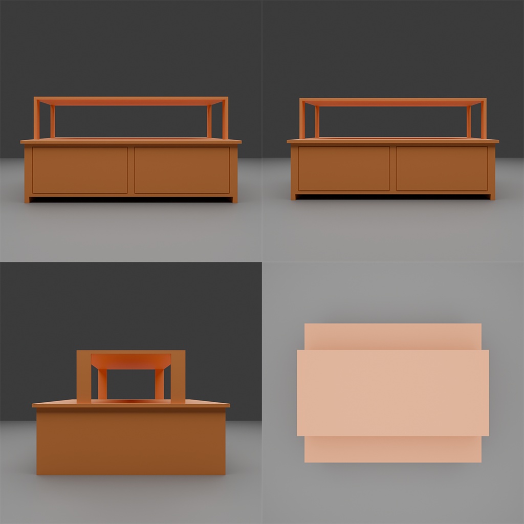 【3D】商品棚セット
