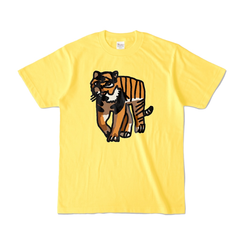 かわいいトラ　カラーＴシャツ