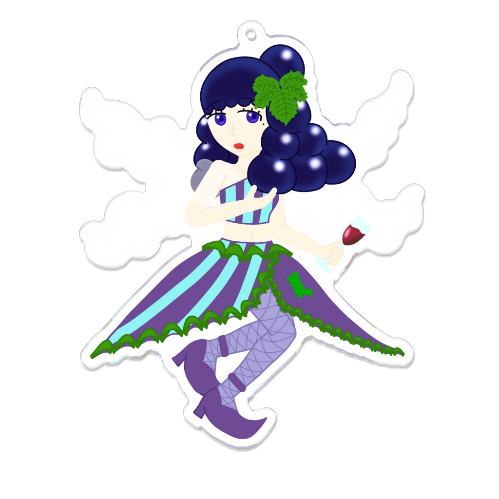 三次ガールアクリルキーホルダー