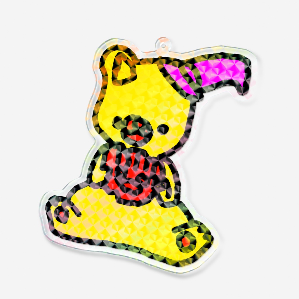 ハロウィンくまさん ホログラムアクリルキーホルダー