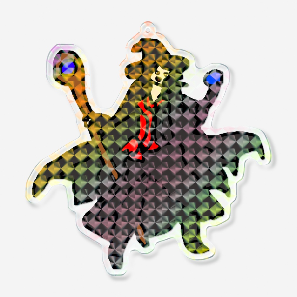 かっこいい魔女　ホログラムアクリルキーホルダー