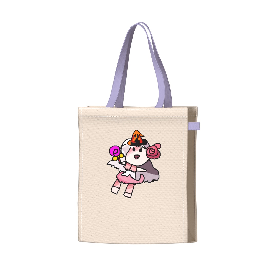 かわいいハロウィンの女の子　ツートンカラーバッグ
