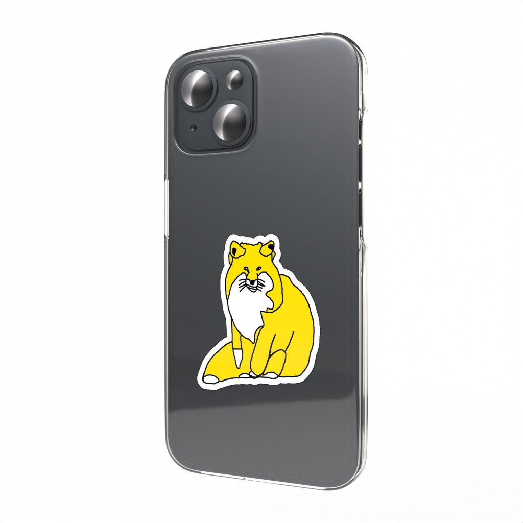 かっこいいキツネ　スマホステッカー