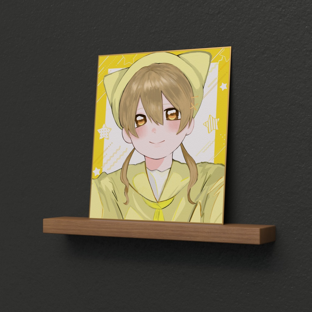 元気な子の色紙