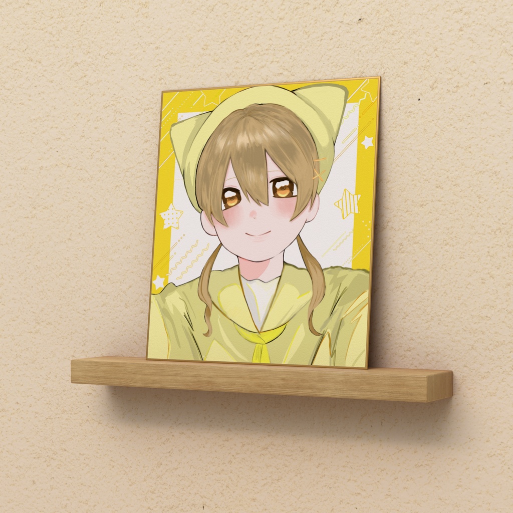 元気な子の色紙