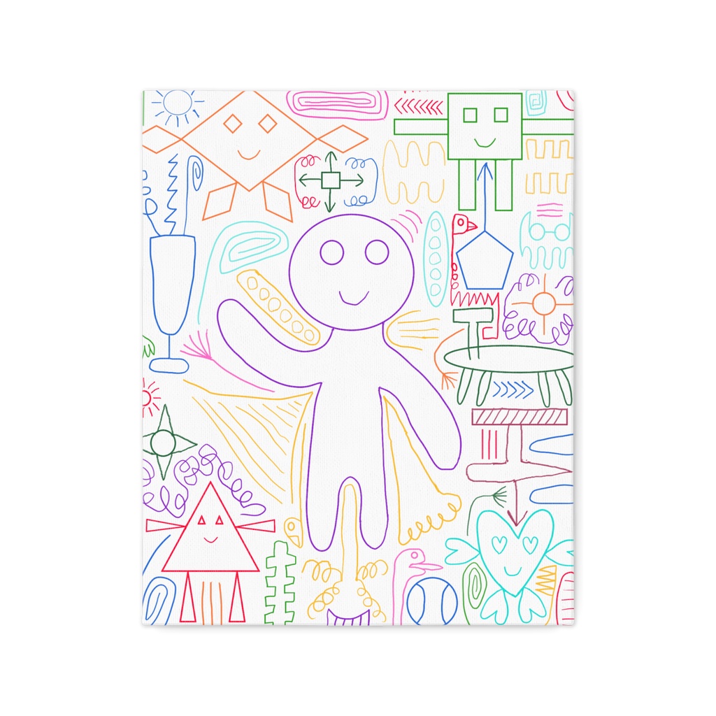 カラフル線画アート