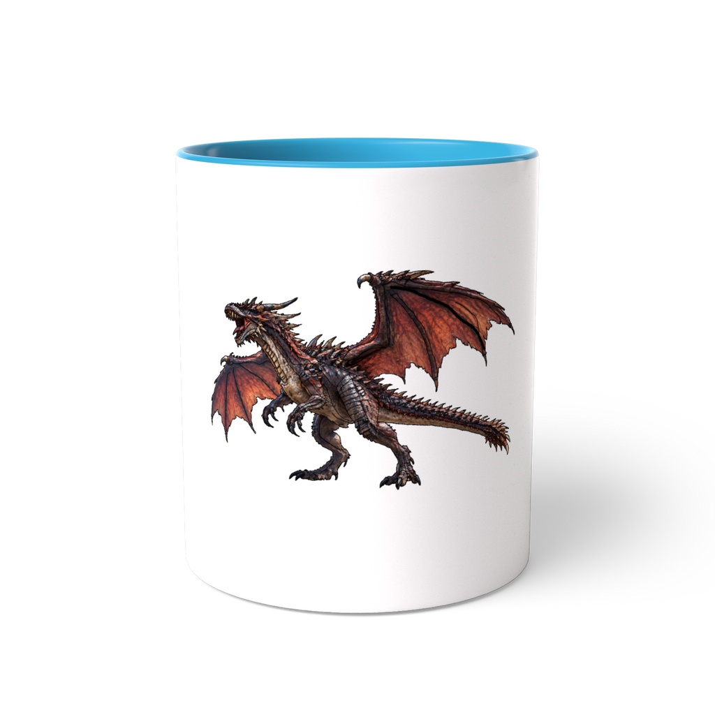 かっこいいドラゴン ツートンカラーマグカップ