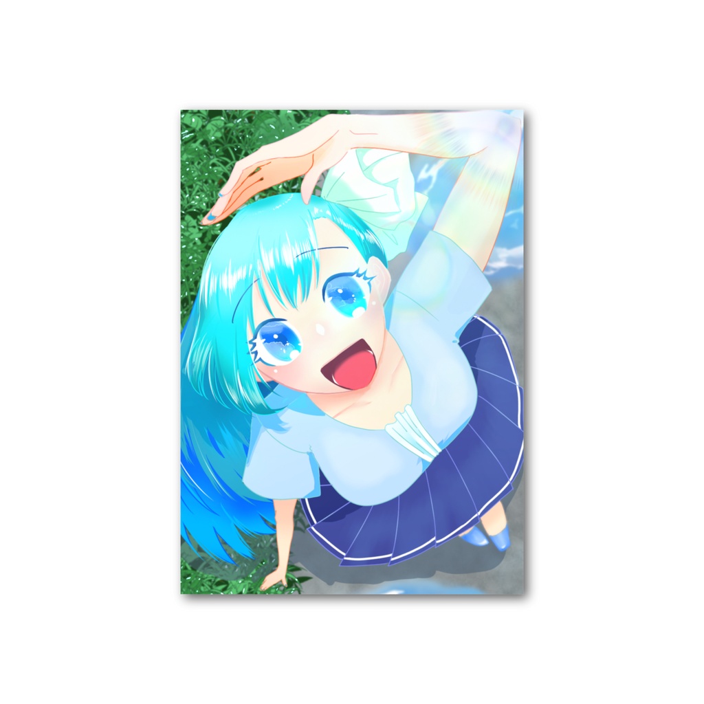 青空を映した女の子