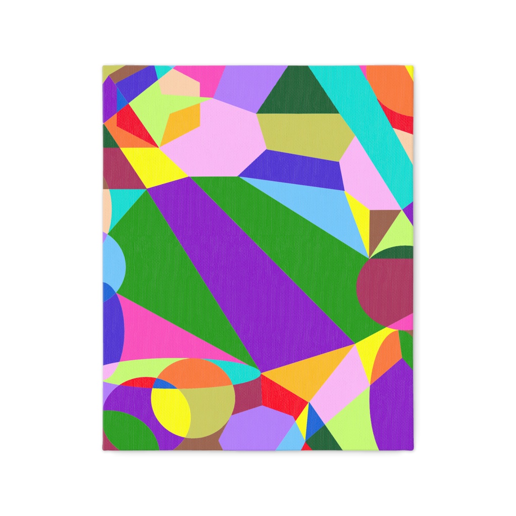 カラフルな図形柄アート