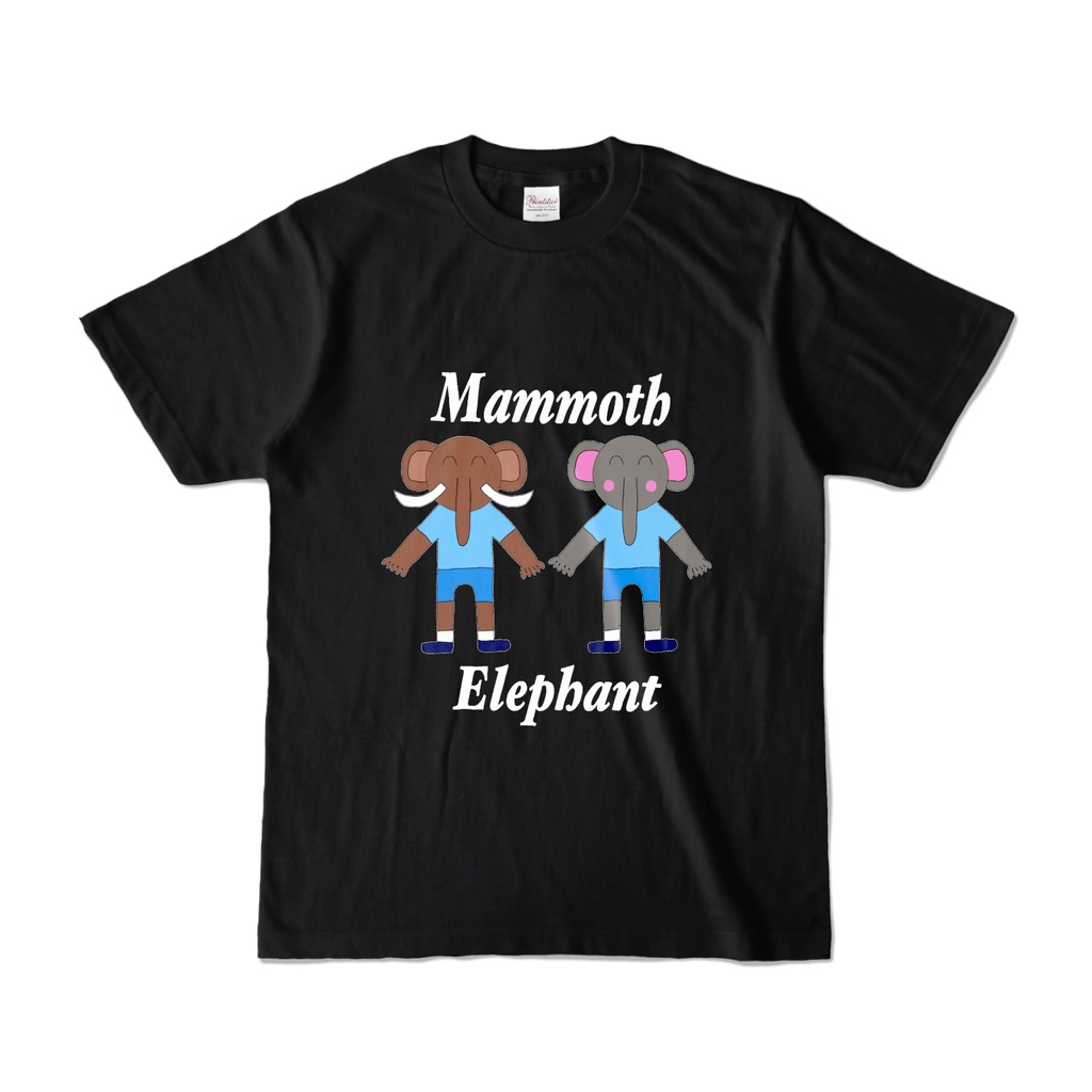 仲良しコンビのマンモスの男の子とゾウの男の子