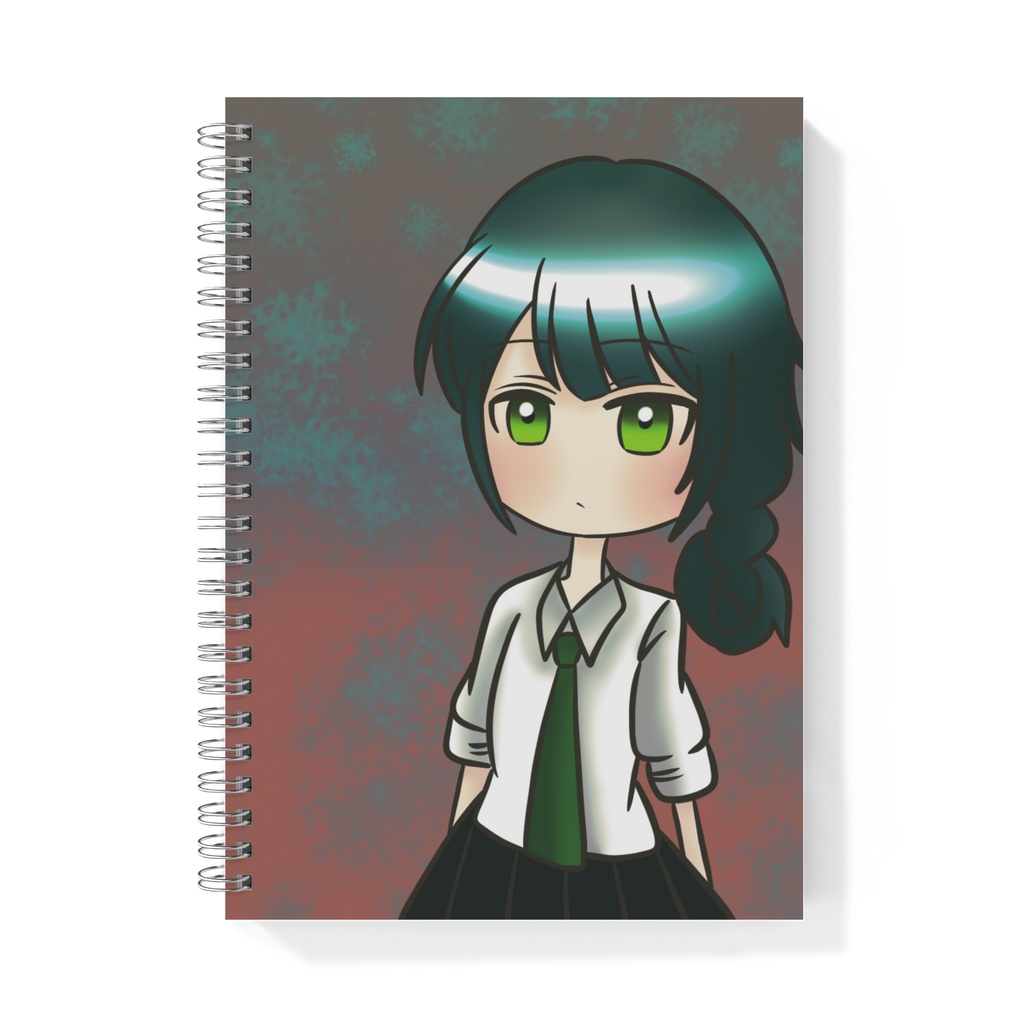おさげっ子のリングノート