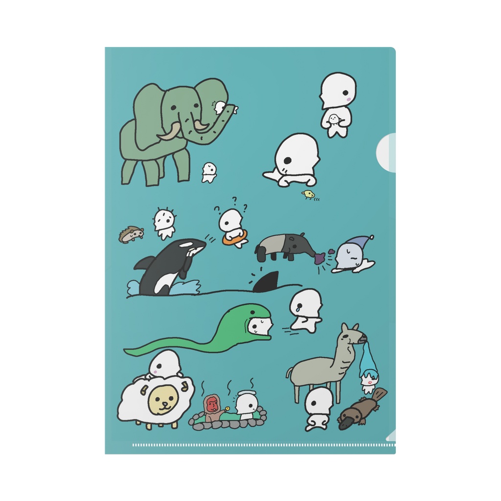 チュンチュン　動物クリアファイル