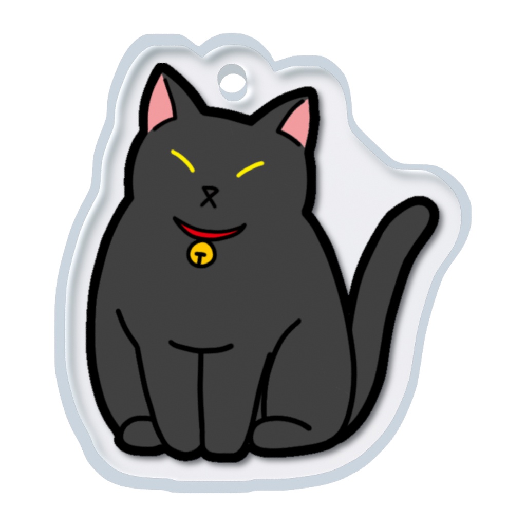 目印チャーム・黒猫