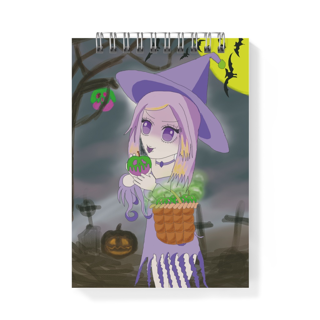 メモ帳毒リンゴちゃん魔女バージョンイラスト