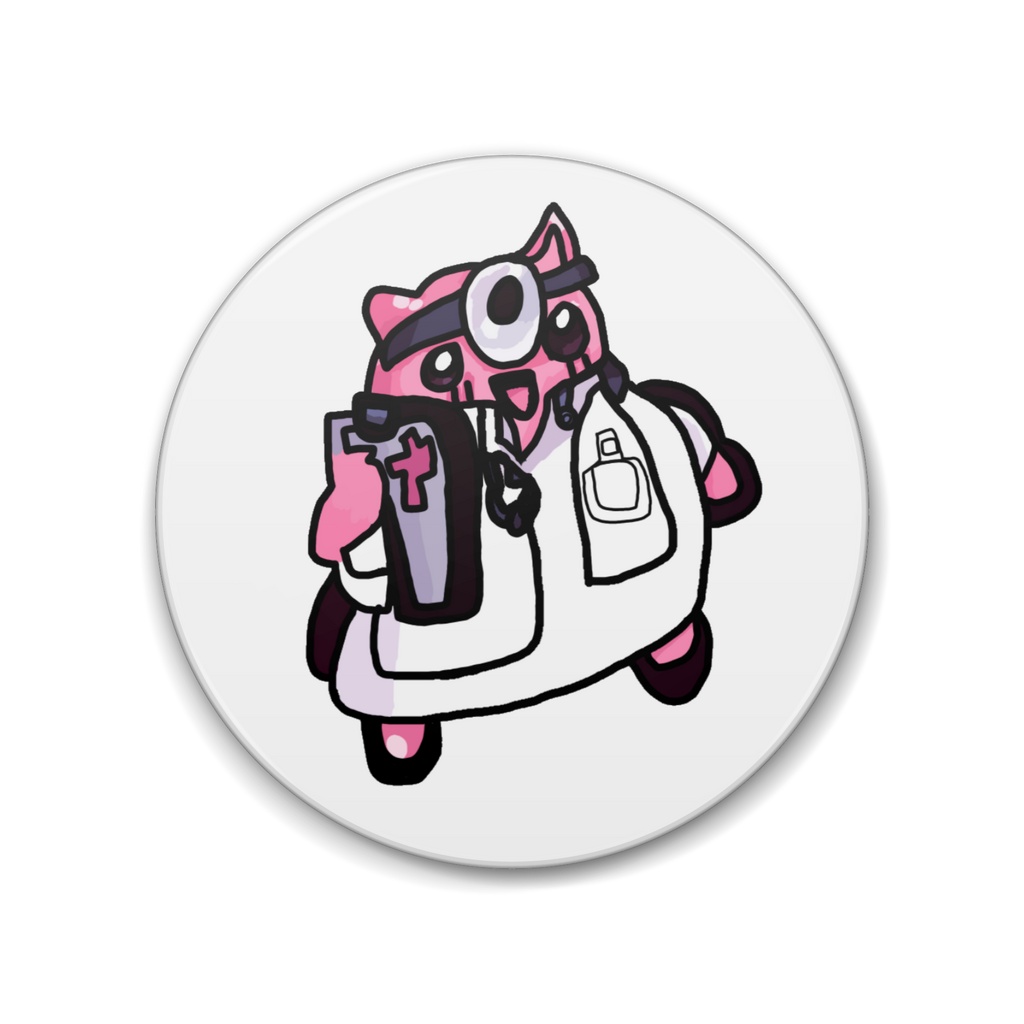 お医者さんのモンスター　缶バッジ