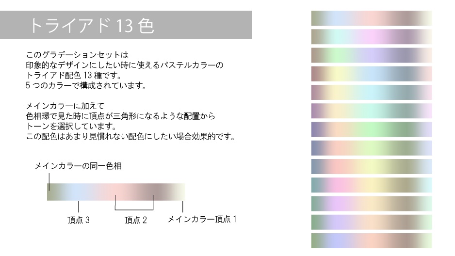 パステルカラーグラデーションセット【CLIP STUDIO PAINT用】