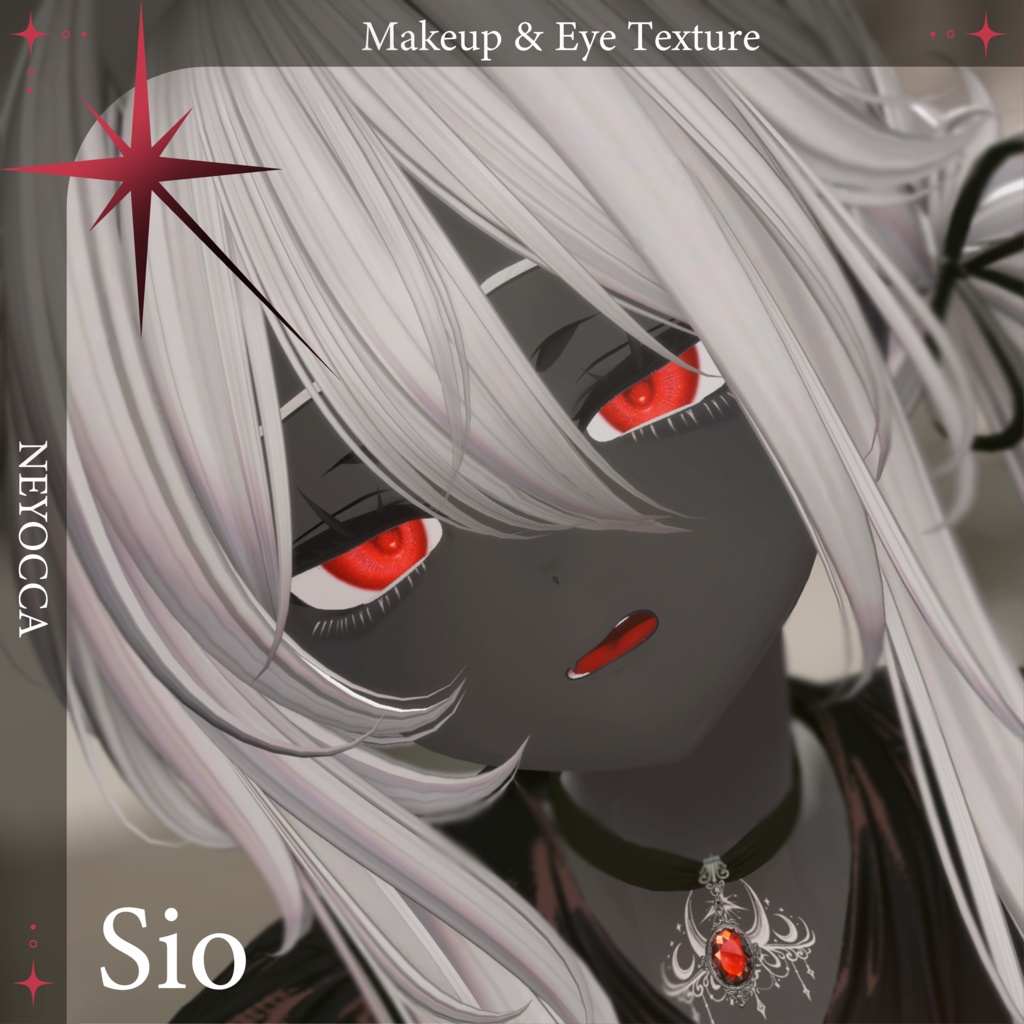 【シオ専用】Kurohada_Akuma Makeup ＆ Eye Texture